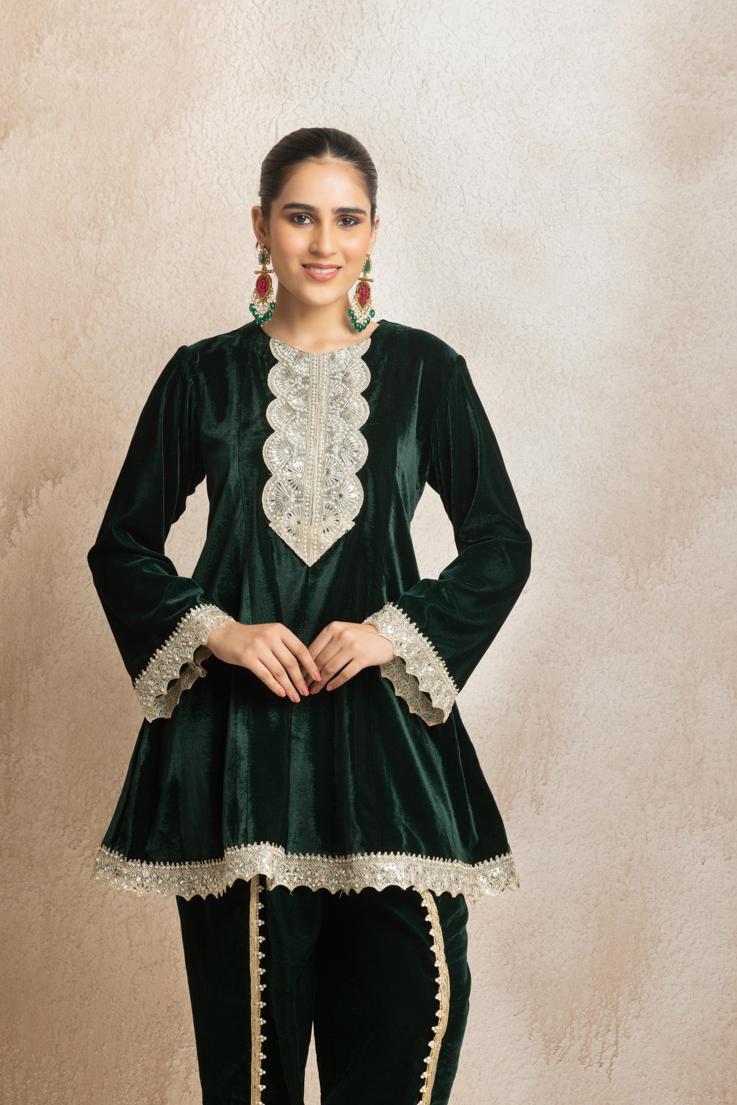 Hansika- Peplum Coord Set