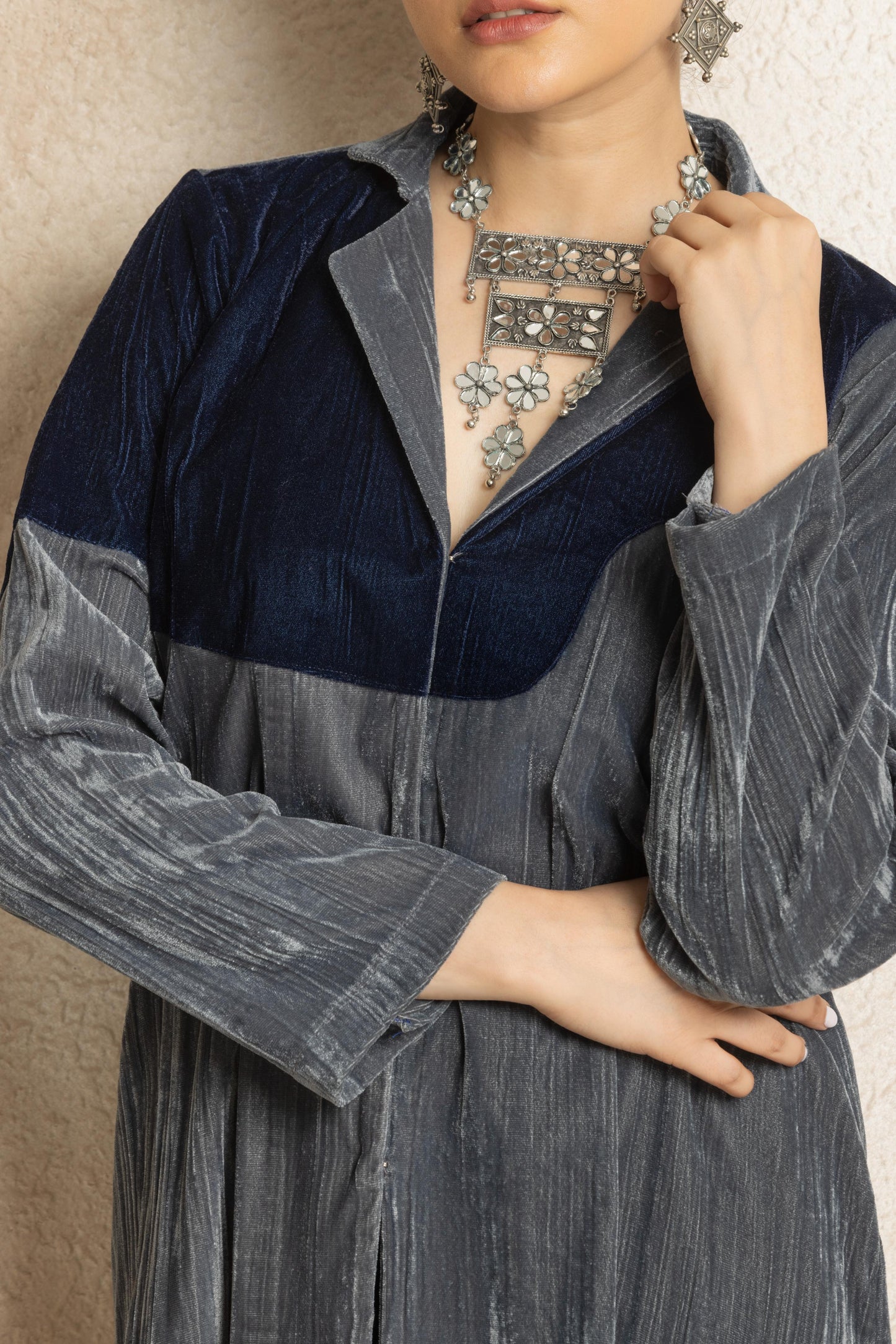 Nishika- Velvet Coord Set