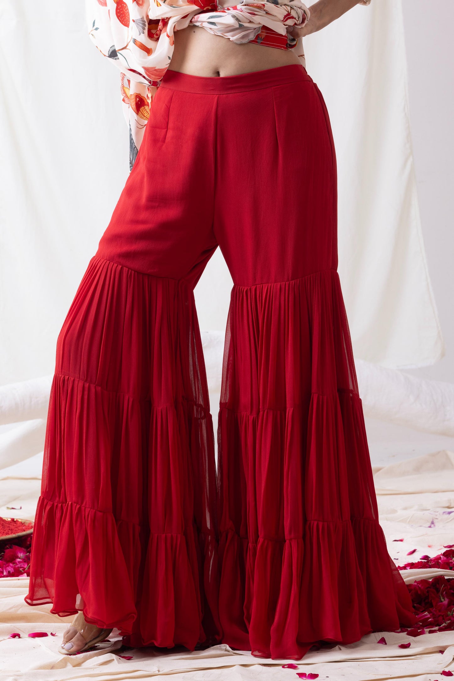 Pankhuri- Sharara Drape Set