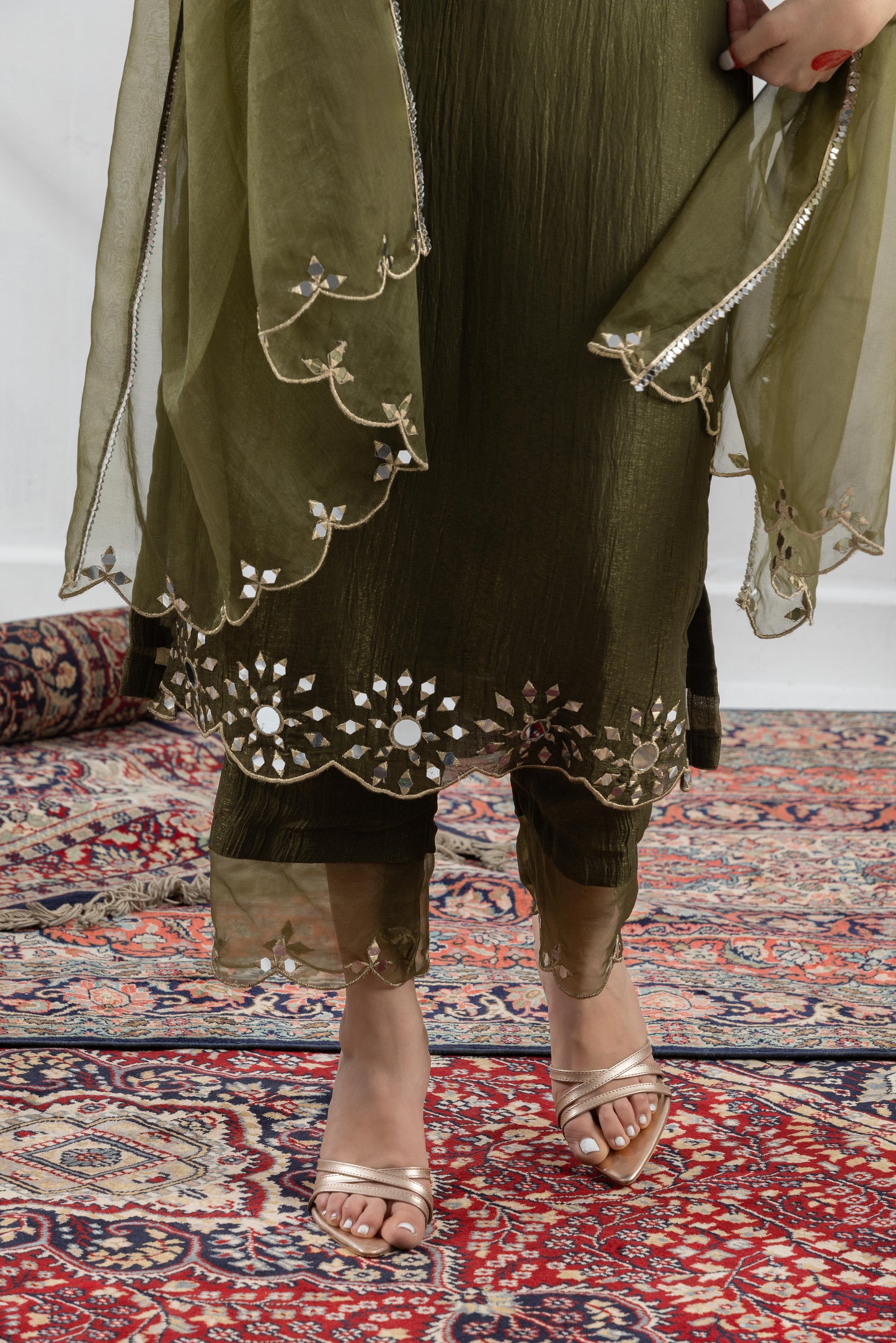 Arunima -Dark Green Suit Set