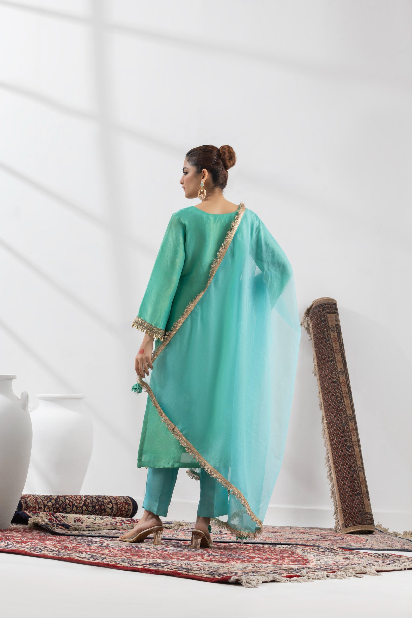 Ankita in Indrani- Green Suit Set