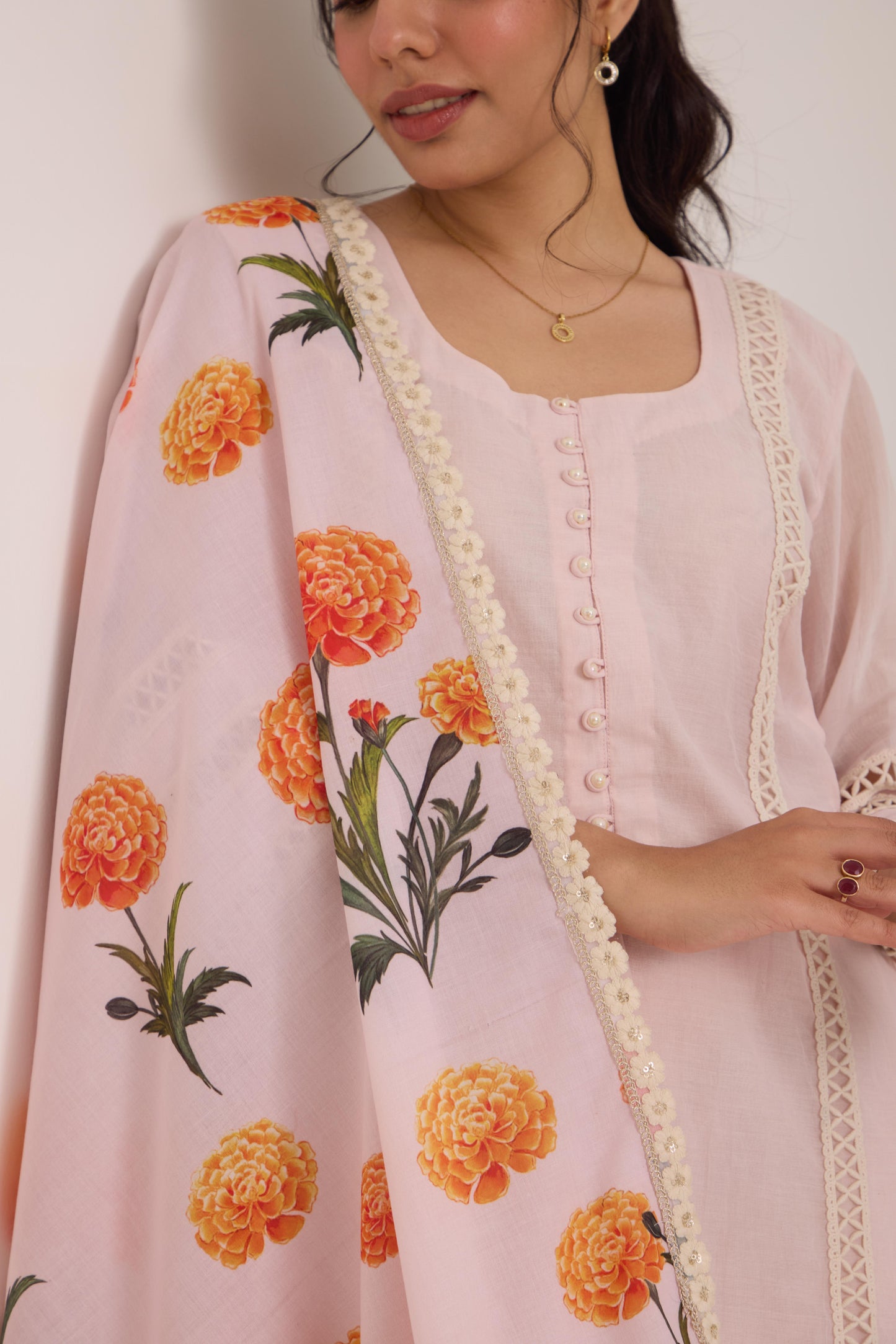 Tanira- Pink Suit set