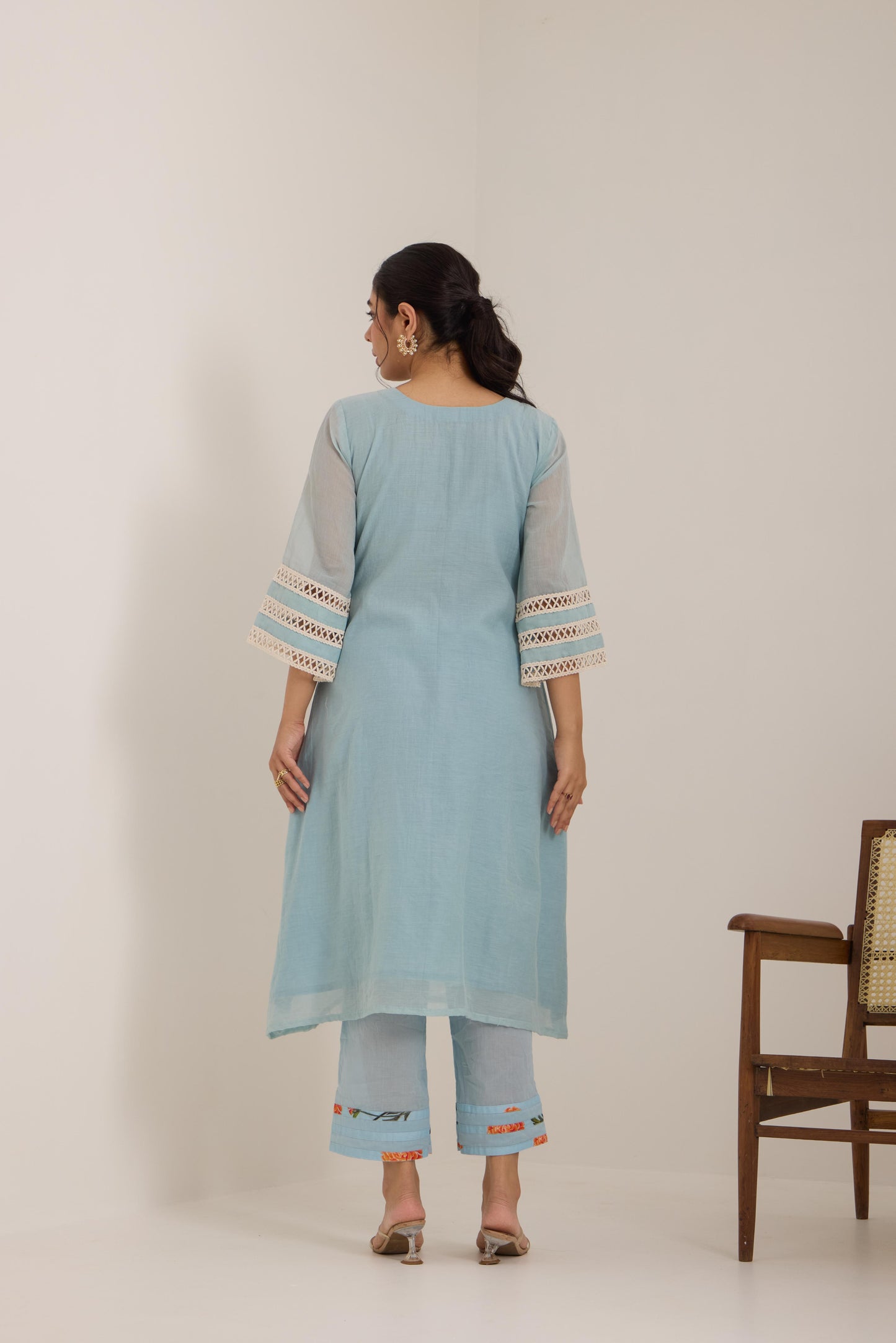 Jheel- Blue Suit set