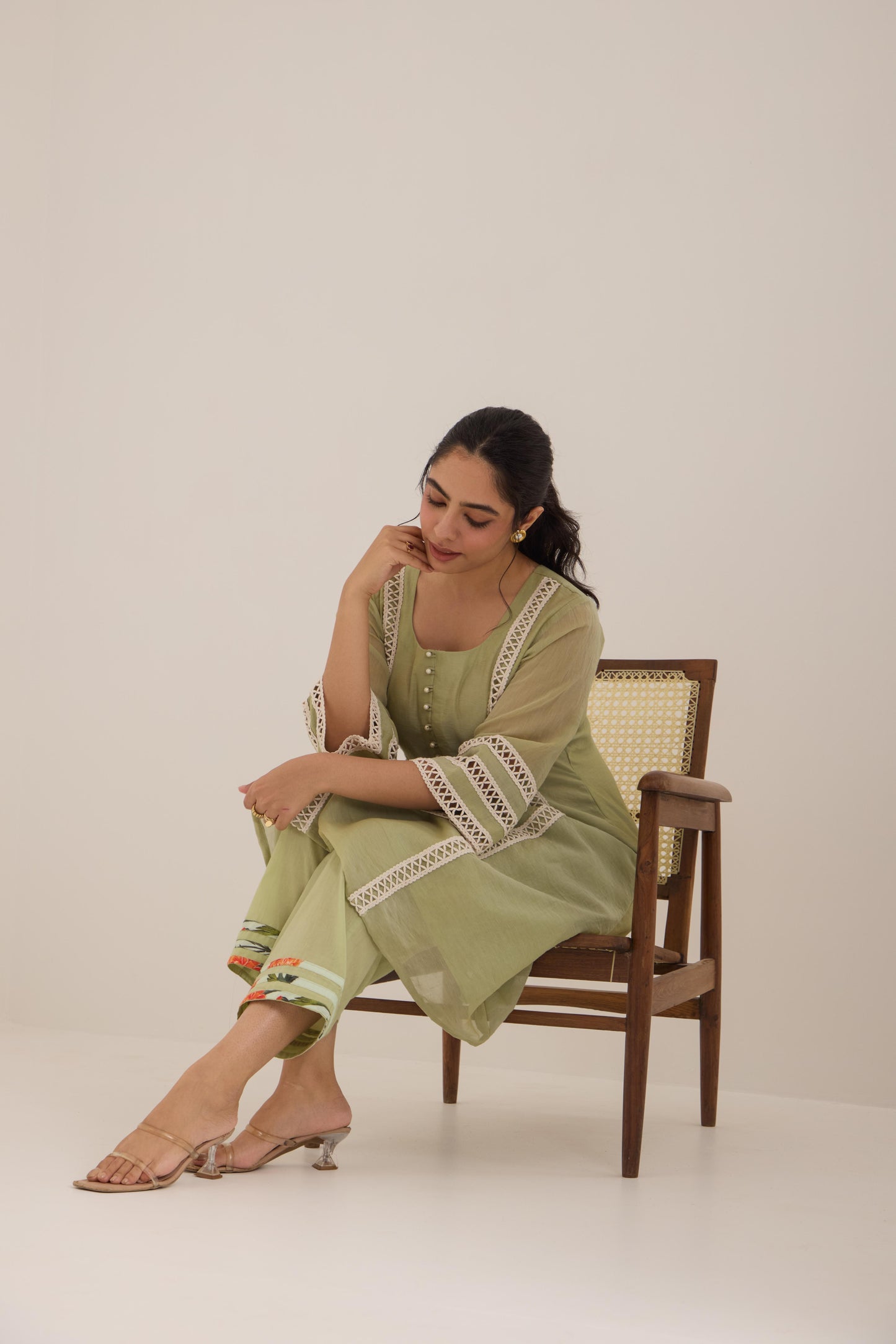 Nehal- Green Suit set