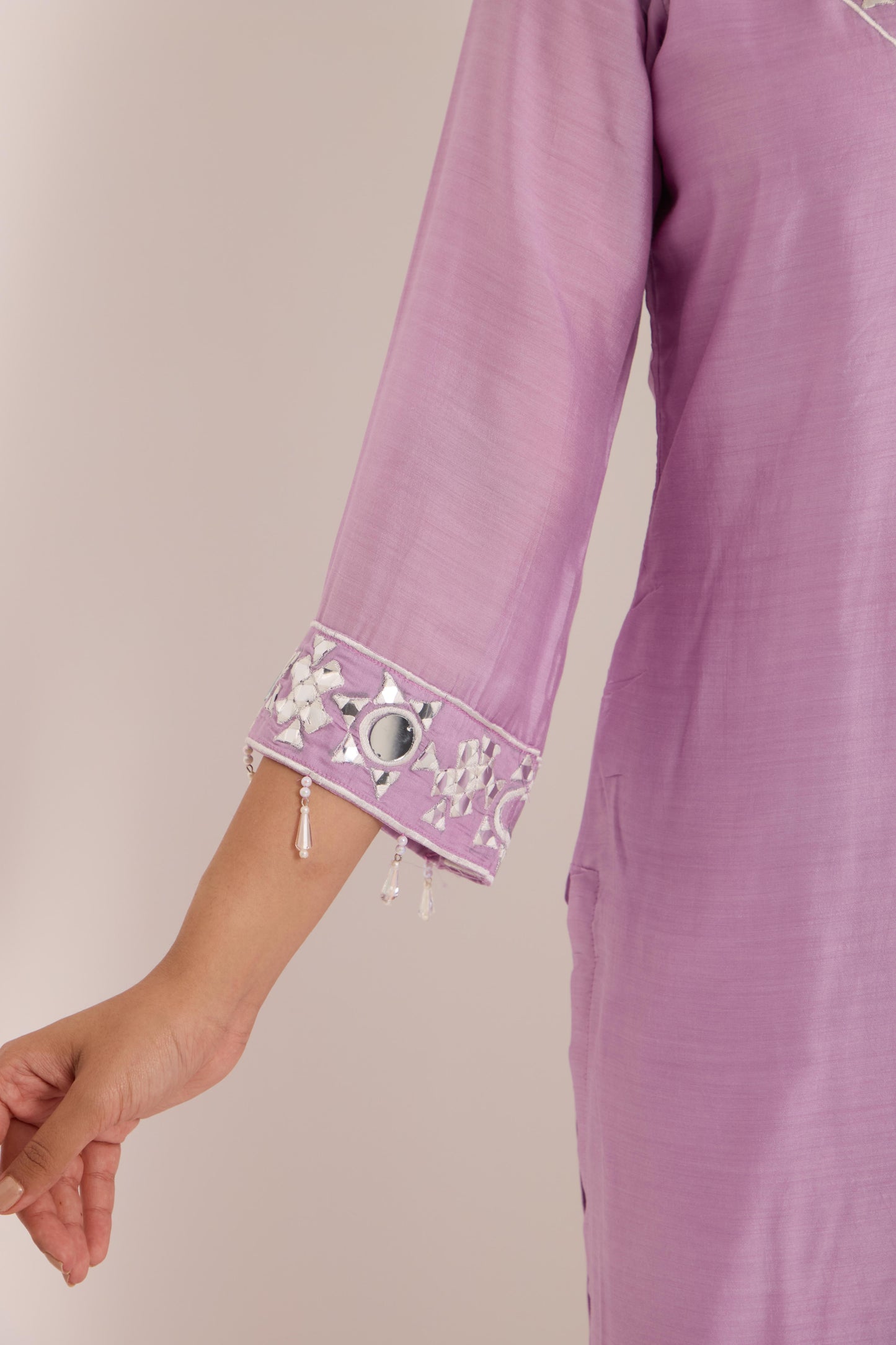 Vishakha- Lilac Mul Suit set