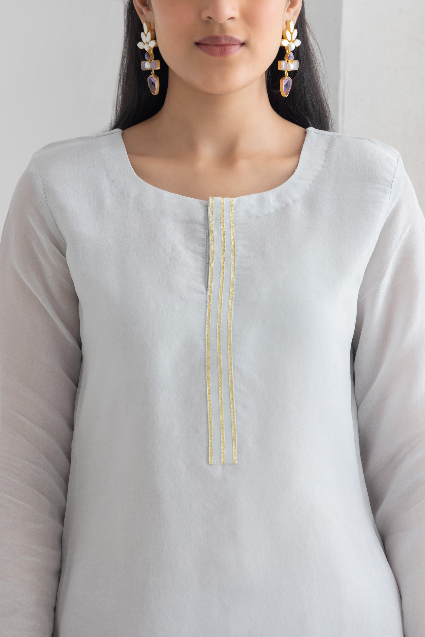 طقم بدلة كاليدار باللون البني الفول السوداني من براكريتي