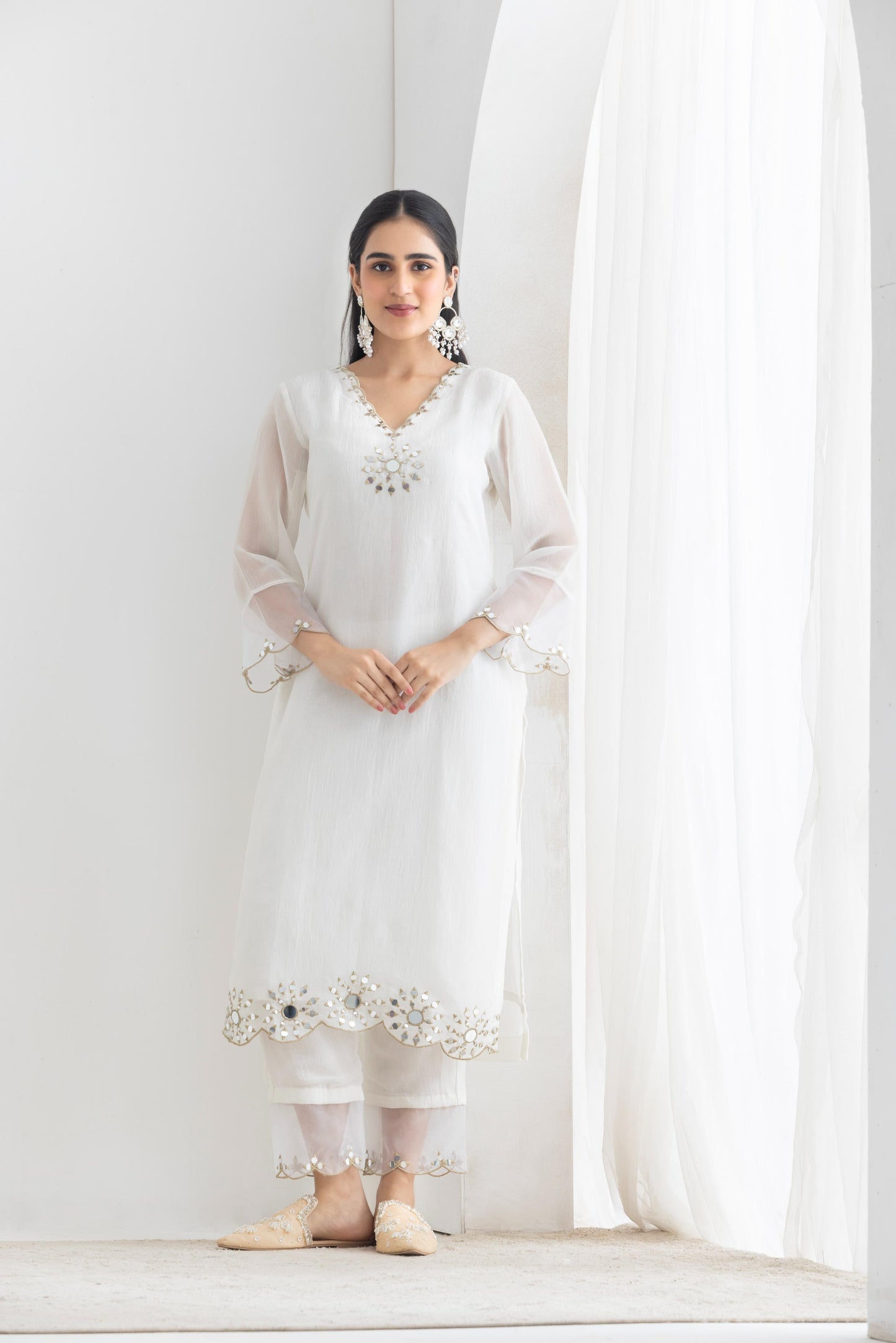 نورا - طقم بدلة وردي