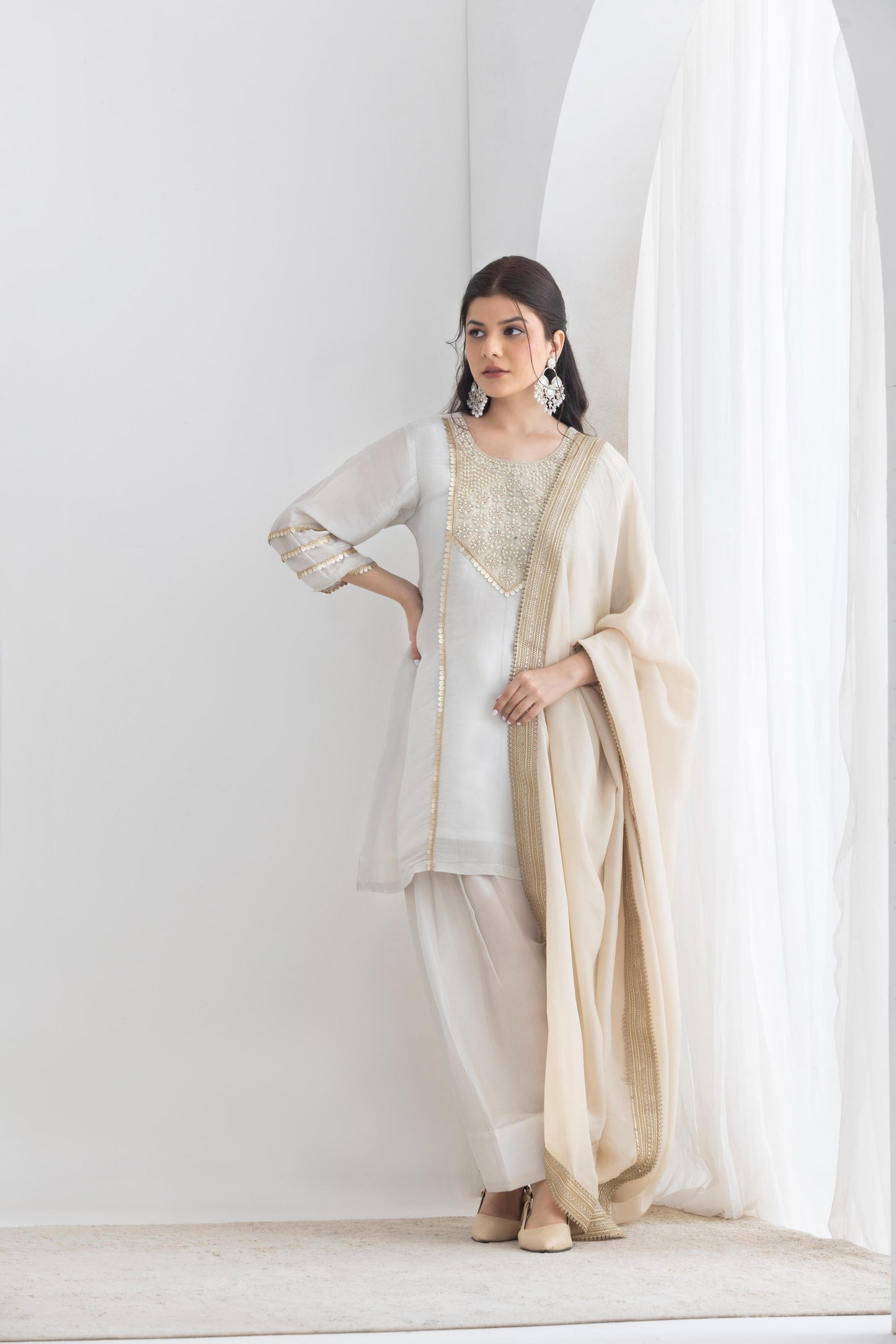Mehreen - Farsi salwar tissue suit set