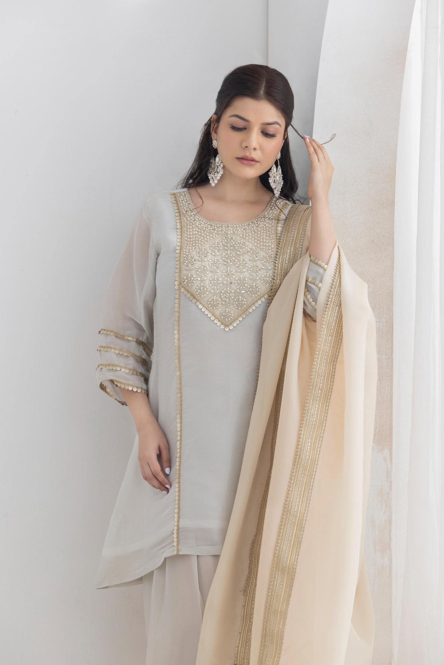 Mehreen - Farsi salwar tissue suit set