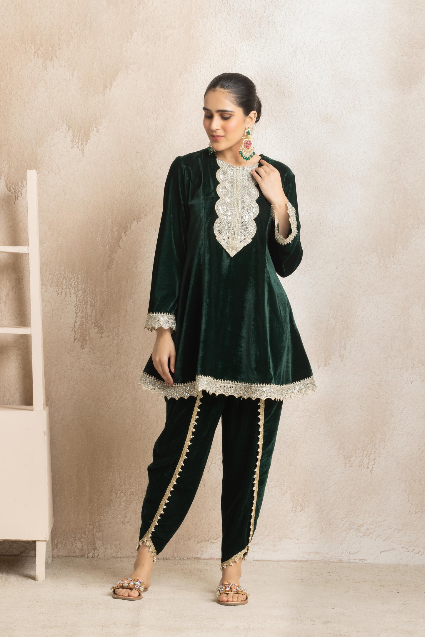 Hansika- Peplum Coord Set