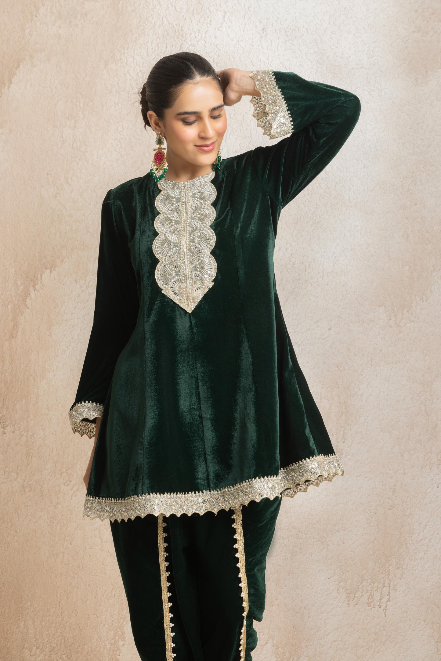 Hansika- Peplum Coord Set