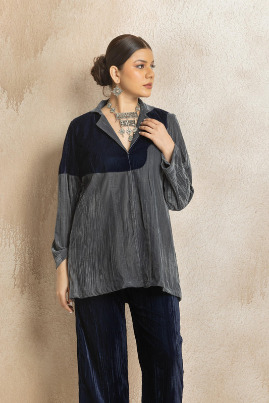 Nishika- Velvet Coord Set