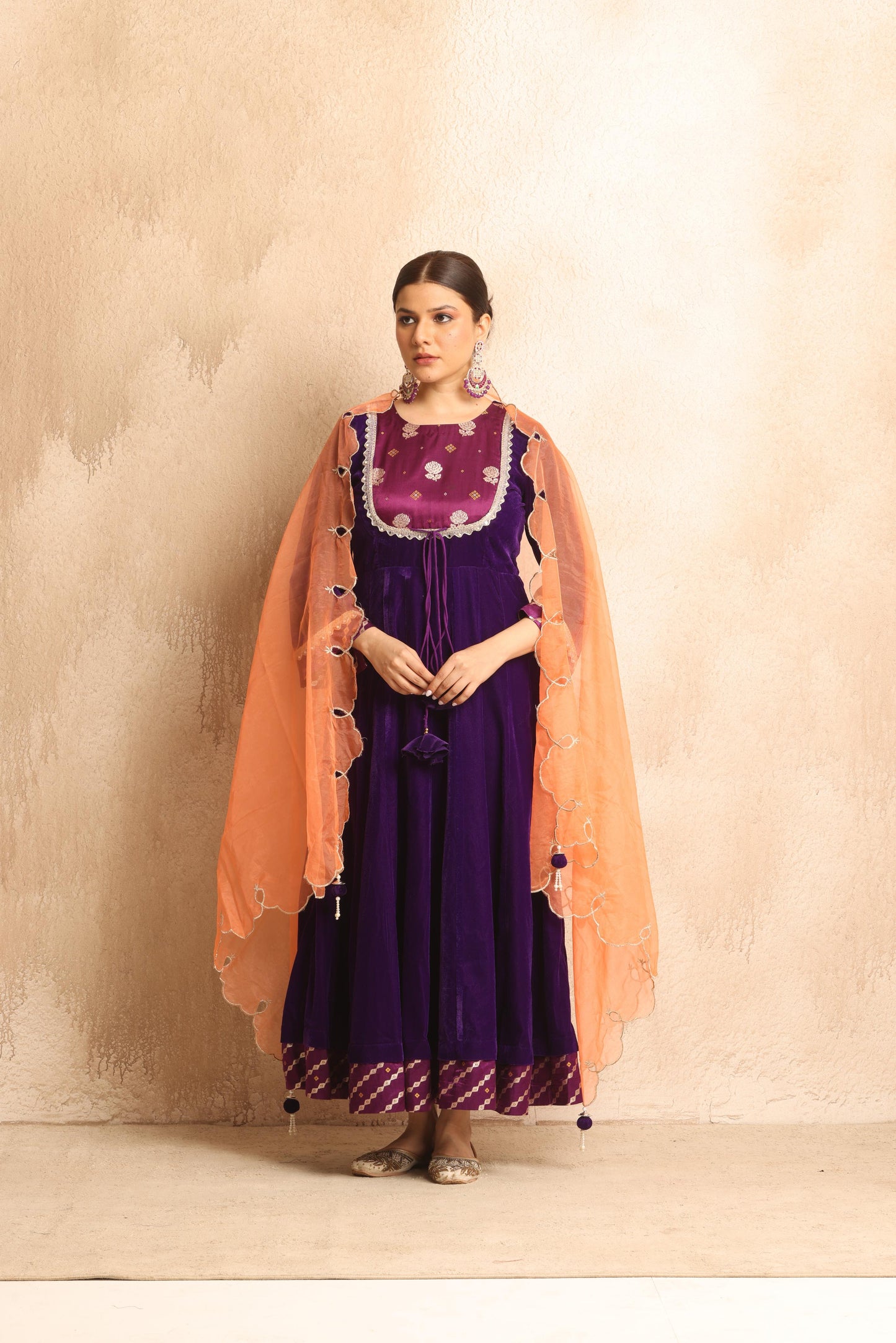 Saraswati- Anarkali Velvet set