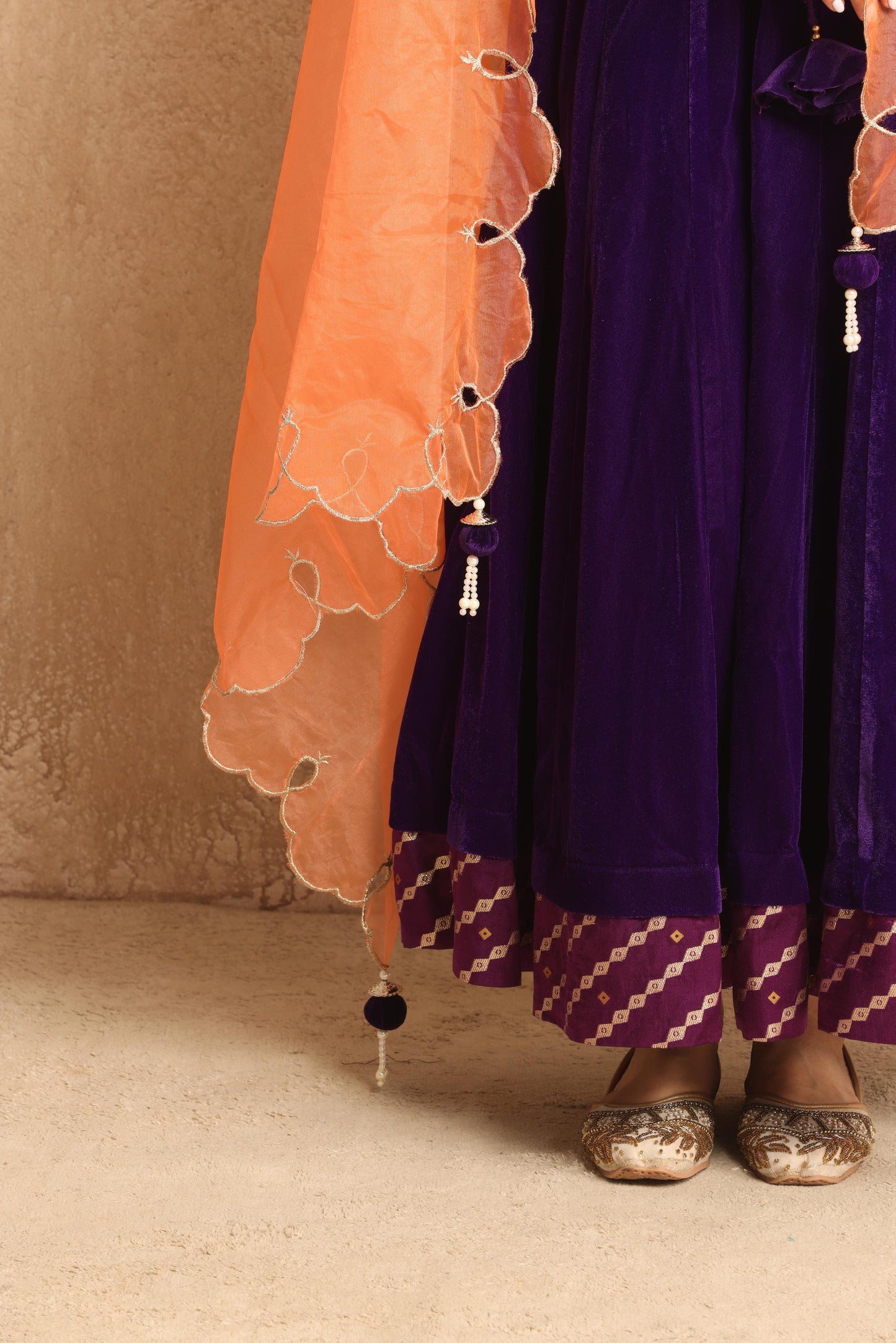 Saraswati- Anarkali Velvet set