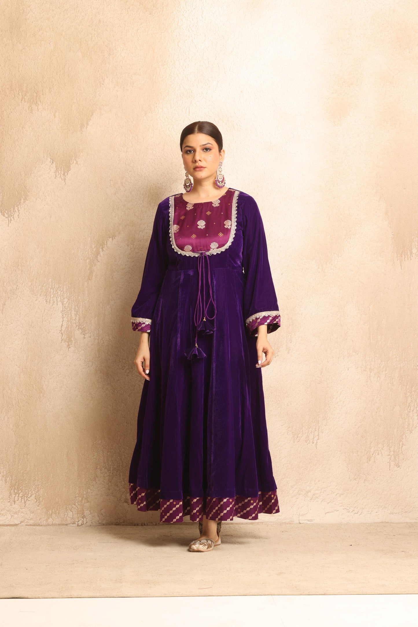 Saraswati- Anarkali Velvet set