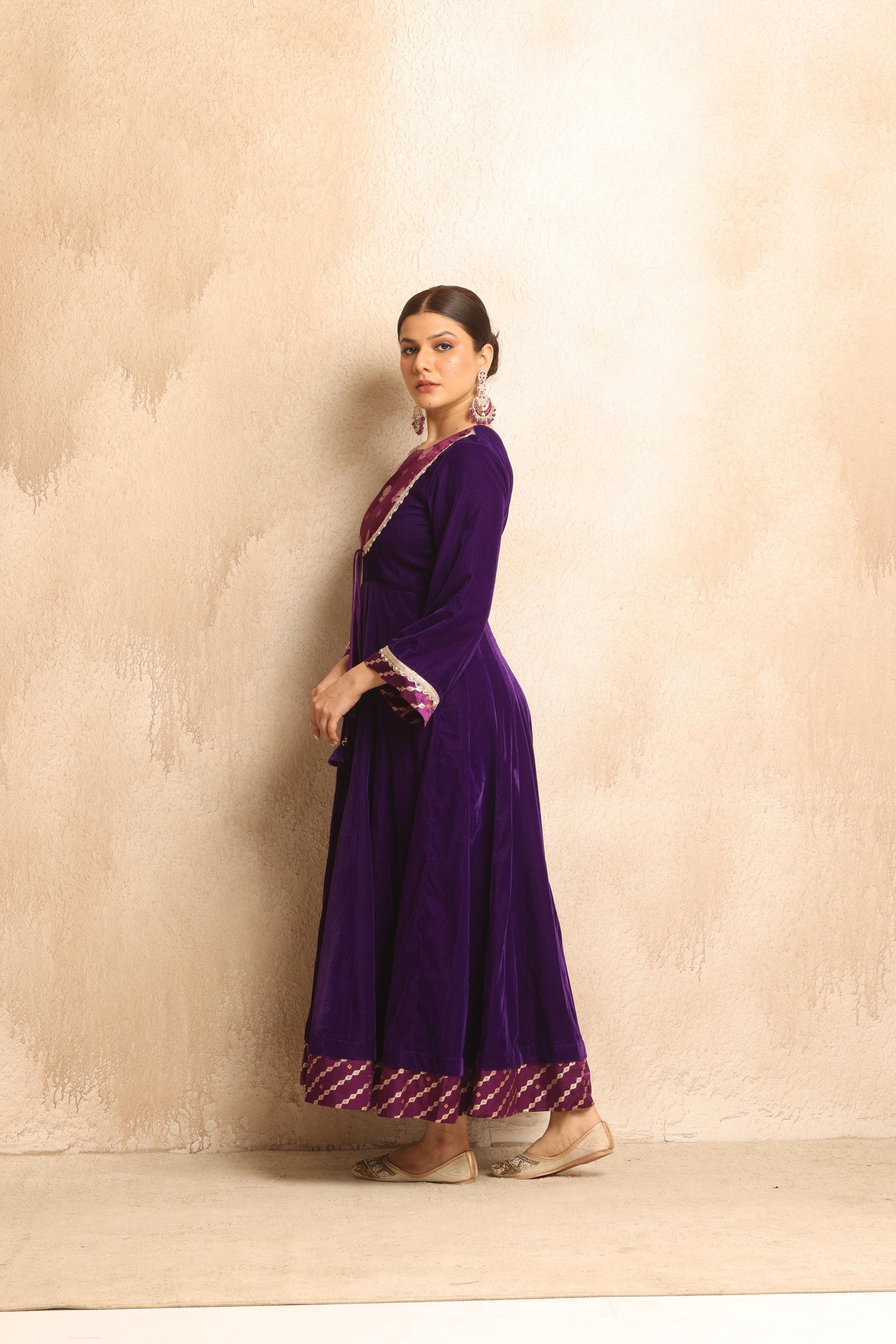 Saraswati- Anarkali Velvet set
