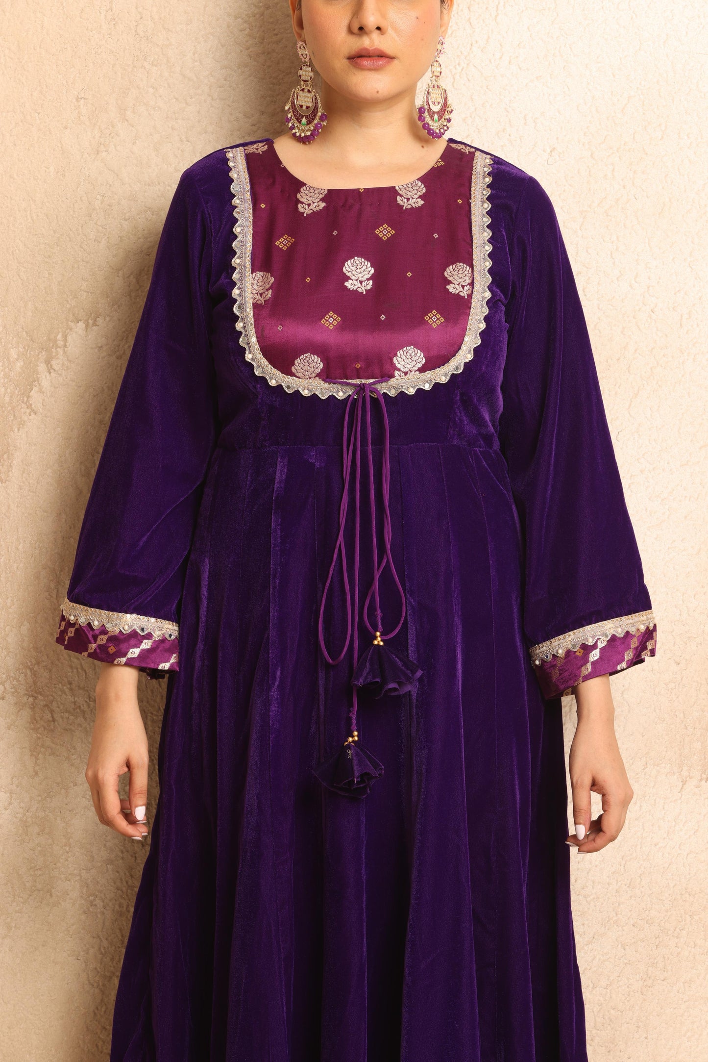 Saraswati- Anarkali Velvet set