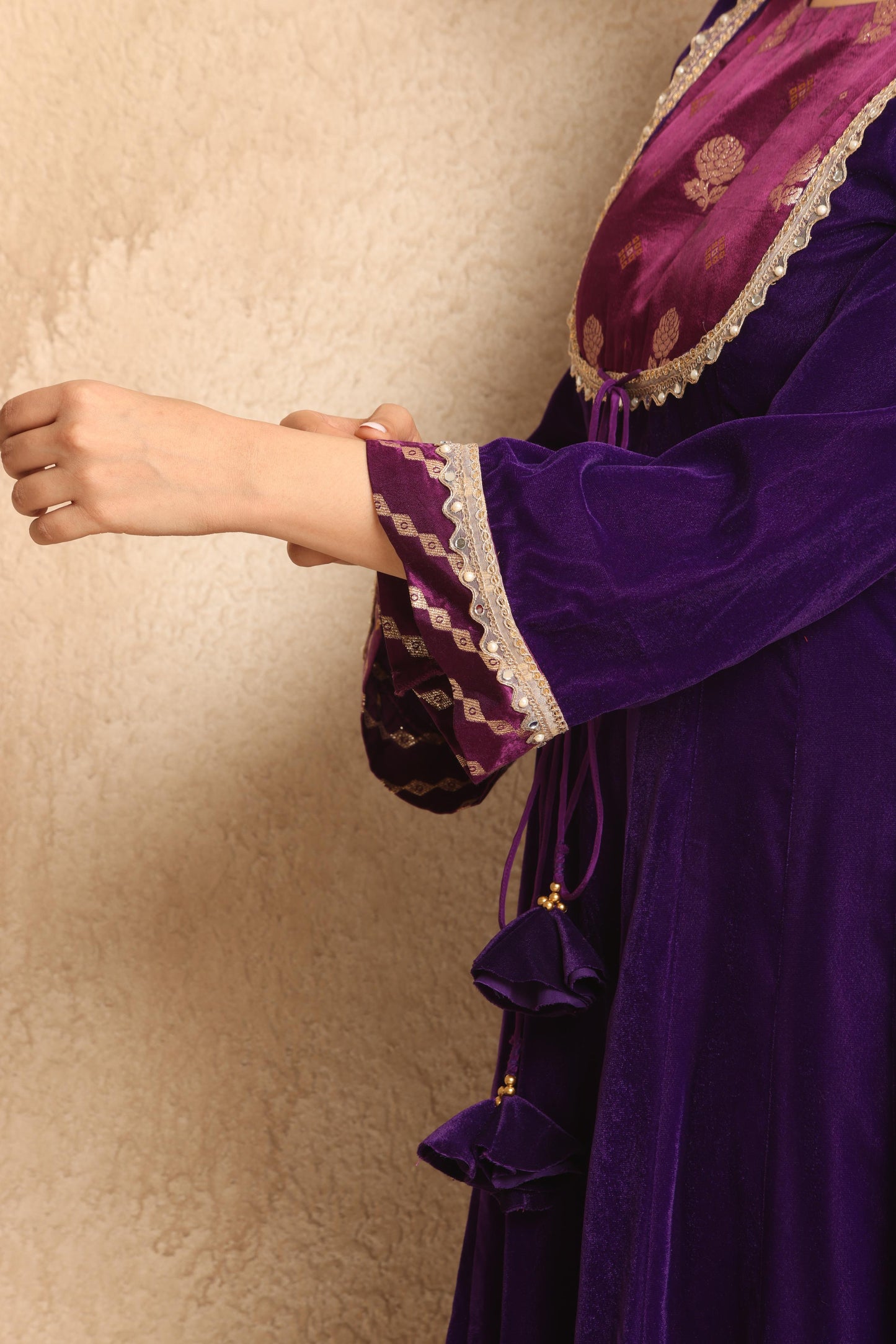 Saraswati- Anarkali Velvet set