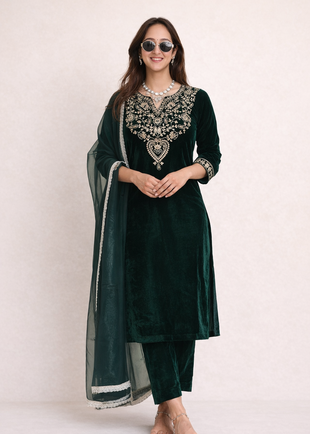 Tarah Velvet Suit Set