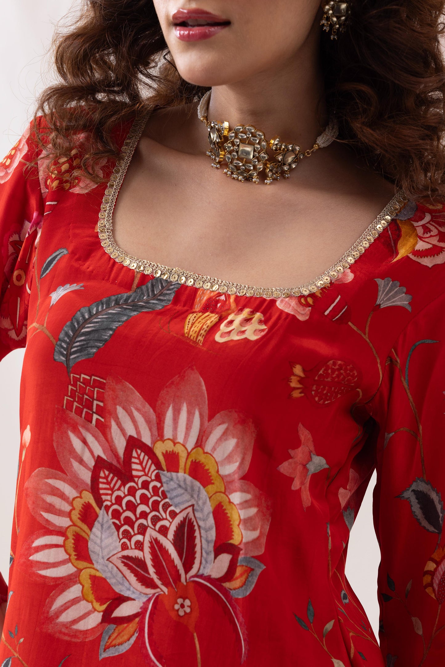 Ishq- Red Sharara suit set