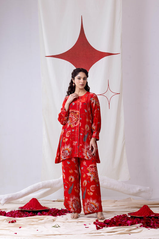 Nayab- Red Coord Set