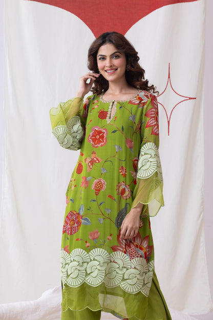 Neer- Green Suit Set