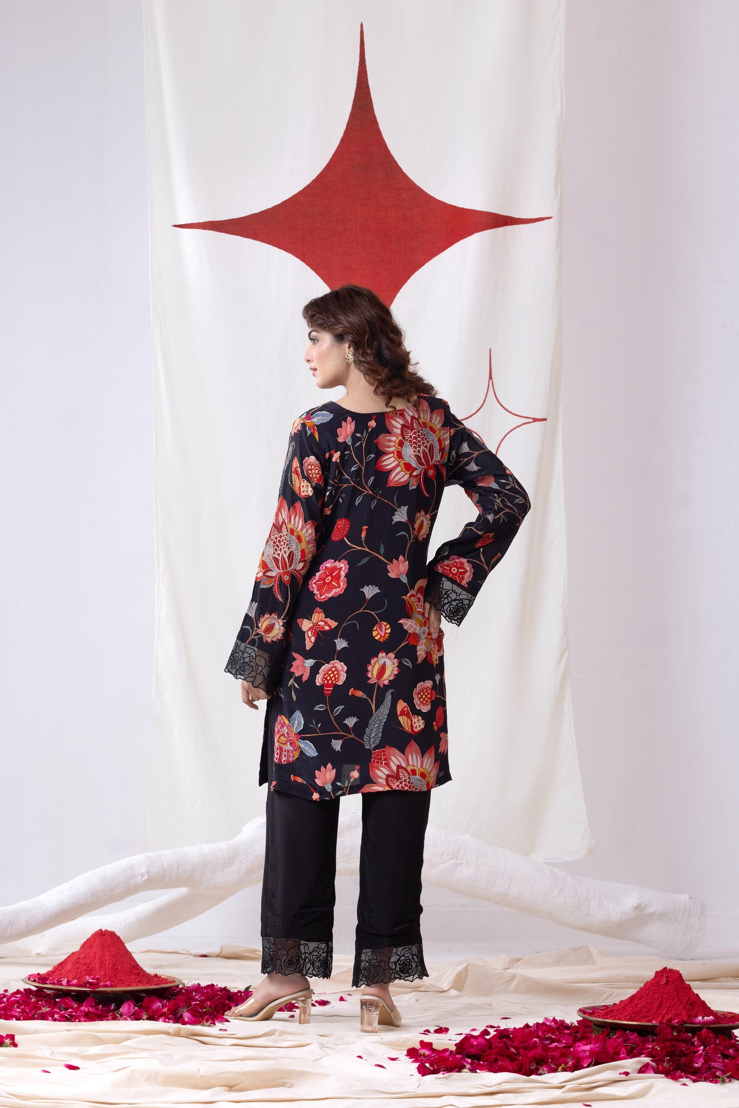 Pankhuri- Black Suit Set