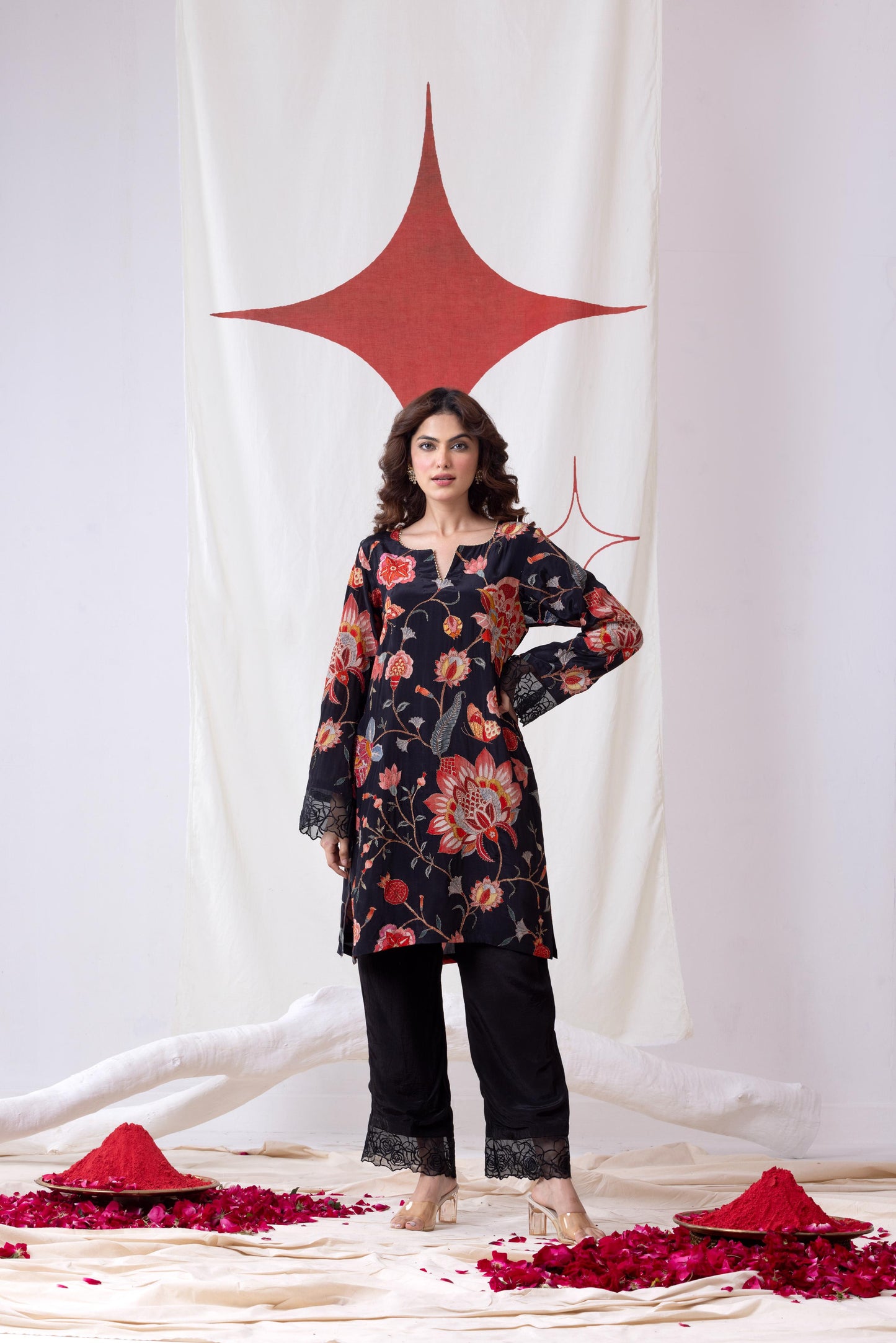 Pankhuri- Black Suit Set