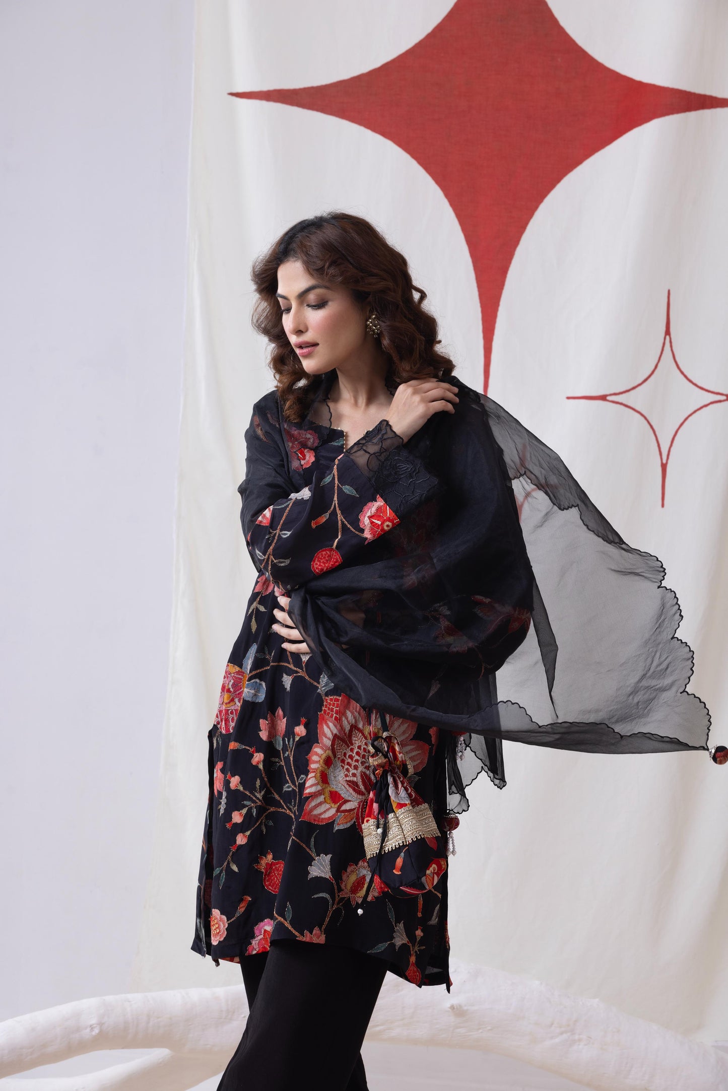 Pankhuri- Black Suit Set