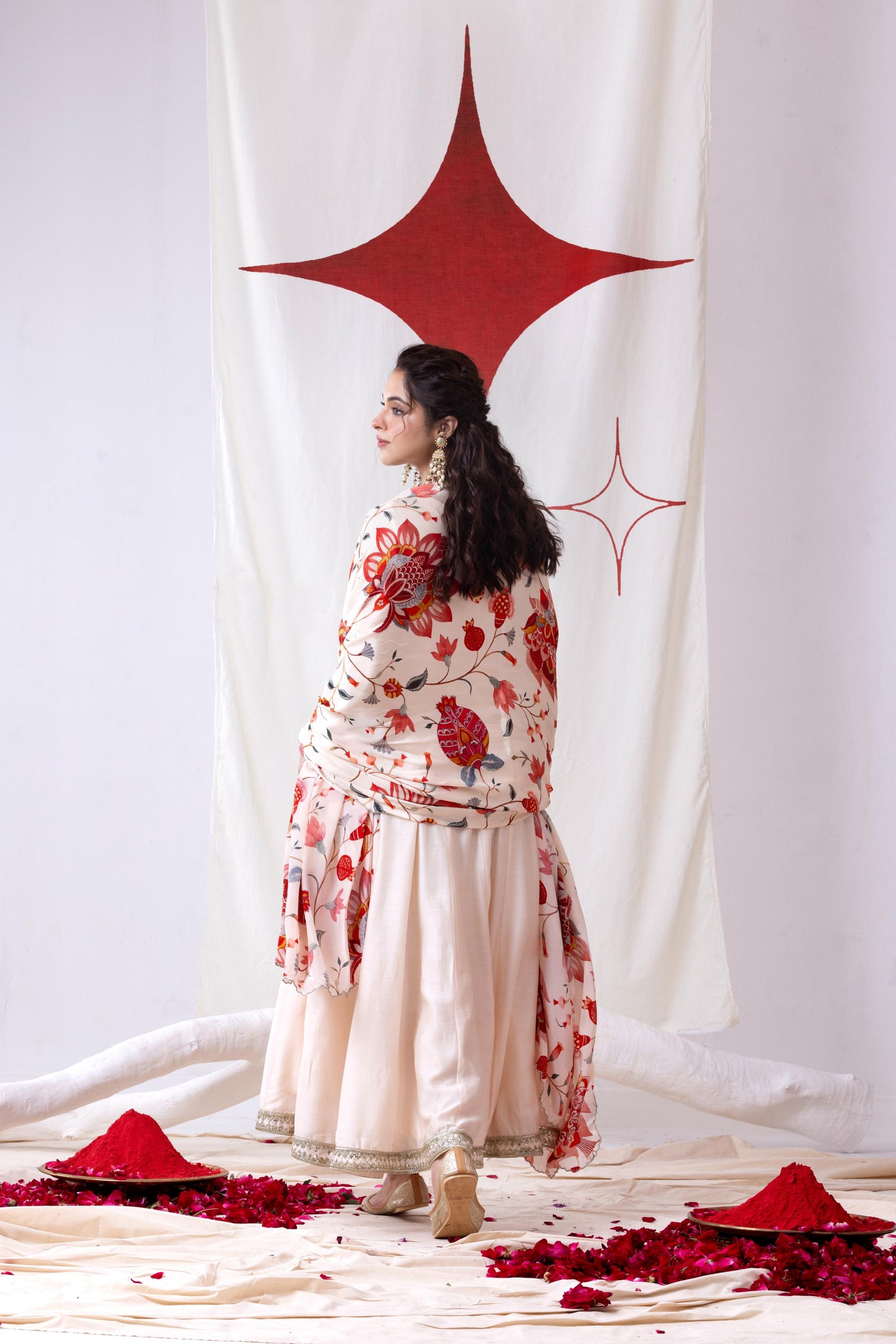 Amrita- Ivory Anarkali Set