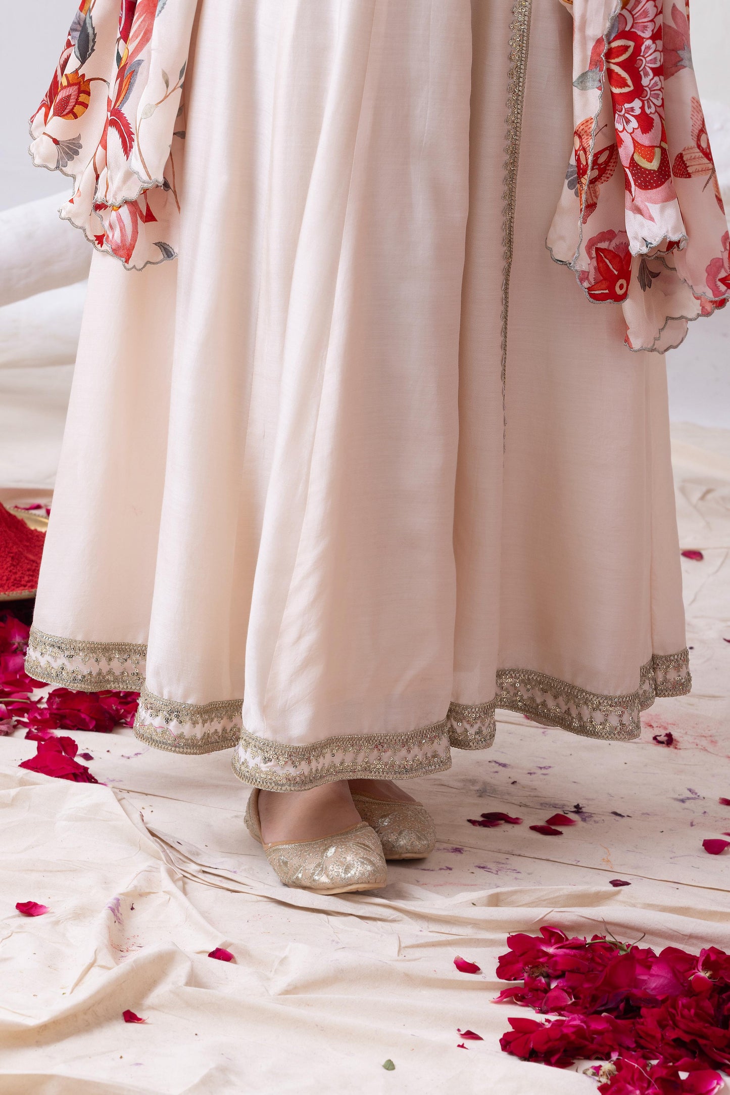 Amrita- Ivory Anarkali Set