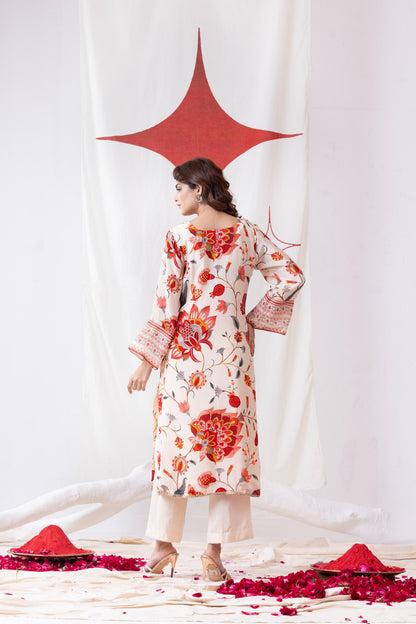 طقم بدلة ASHMITA البيضاء