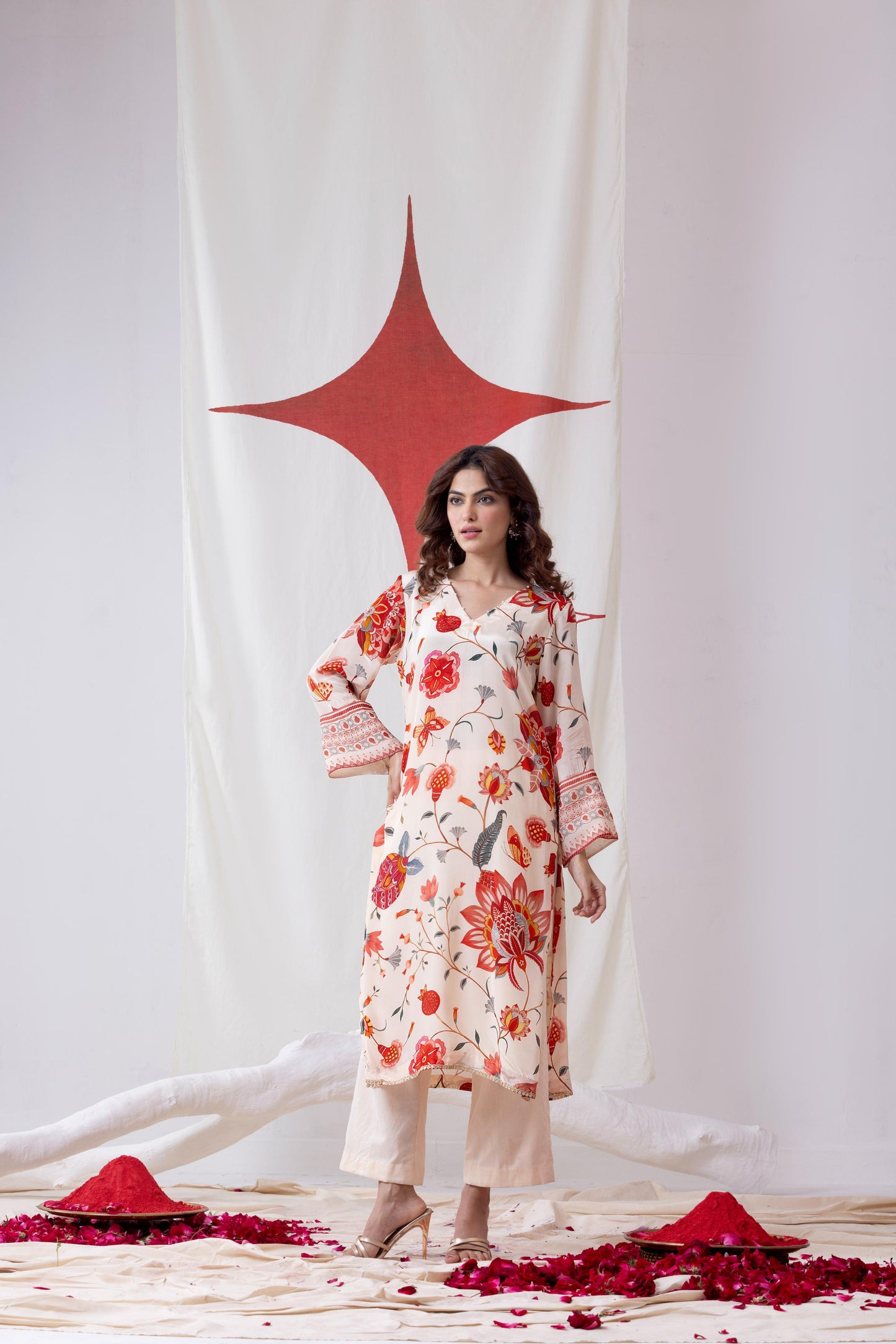 Ashmita -Off White Suit Set