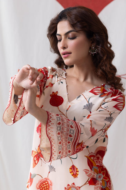طقم بدلة ASHMITA البيضاء