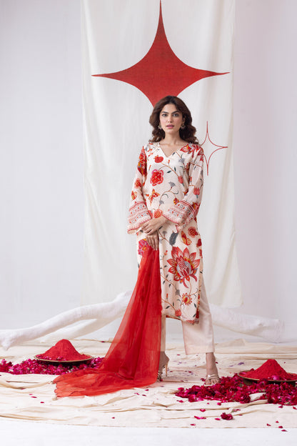 طقم بدلة ASHMITA البيضاء
