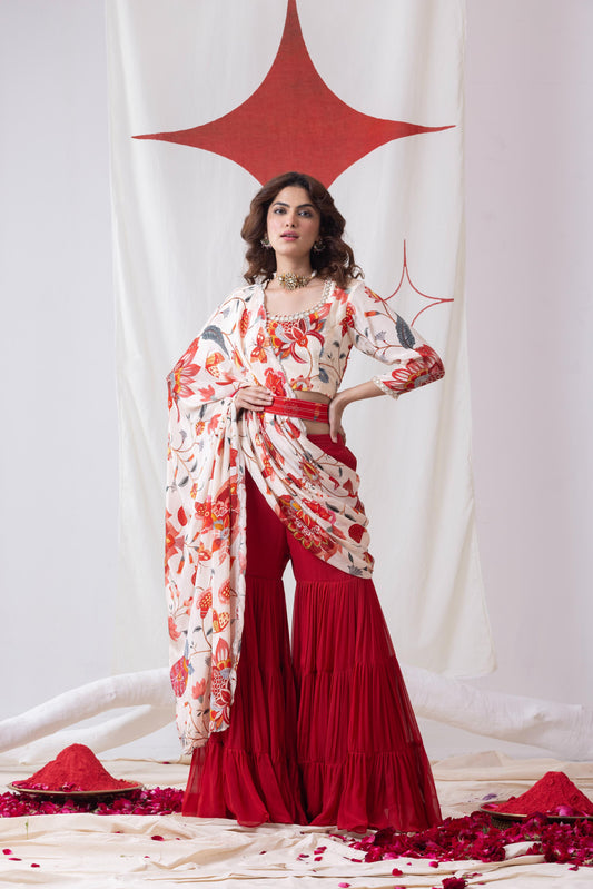 بانخوري ثنى شرارة أحمر/أبيض