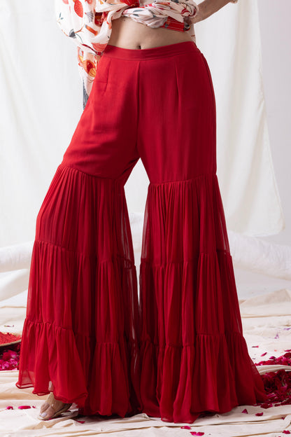Pankhuri- Sharara Drape Set