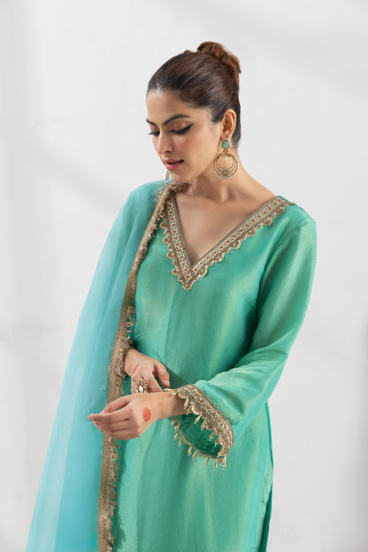 Indrani- Green Suit Set