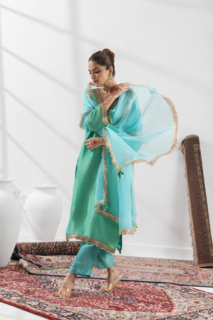 Indrani- Green Suit Set