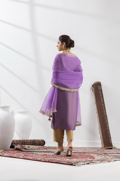 Jennifer in Lavanya- Purple Suit Set