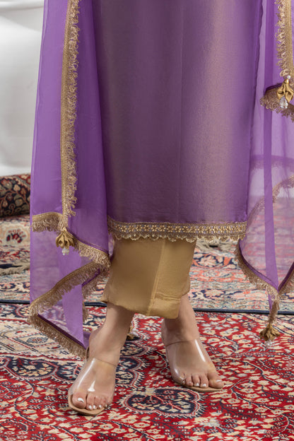 Jennifer in Lavanya- Purple Suit Set