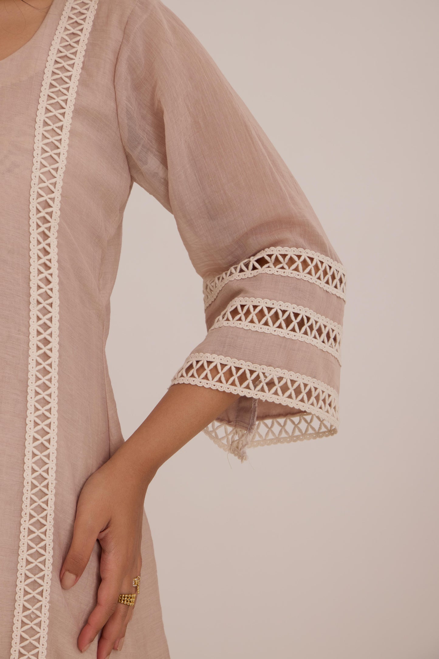 Savera-Champagne peach Suit set