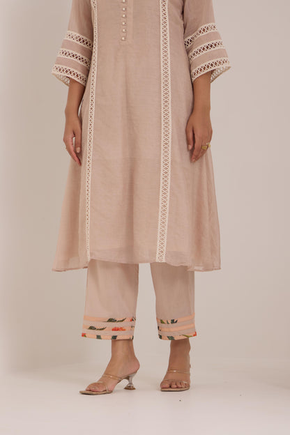 Savera-Champagne peach Suit set