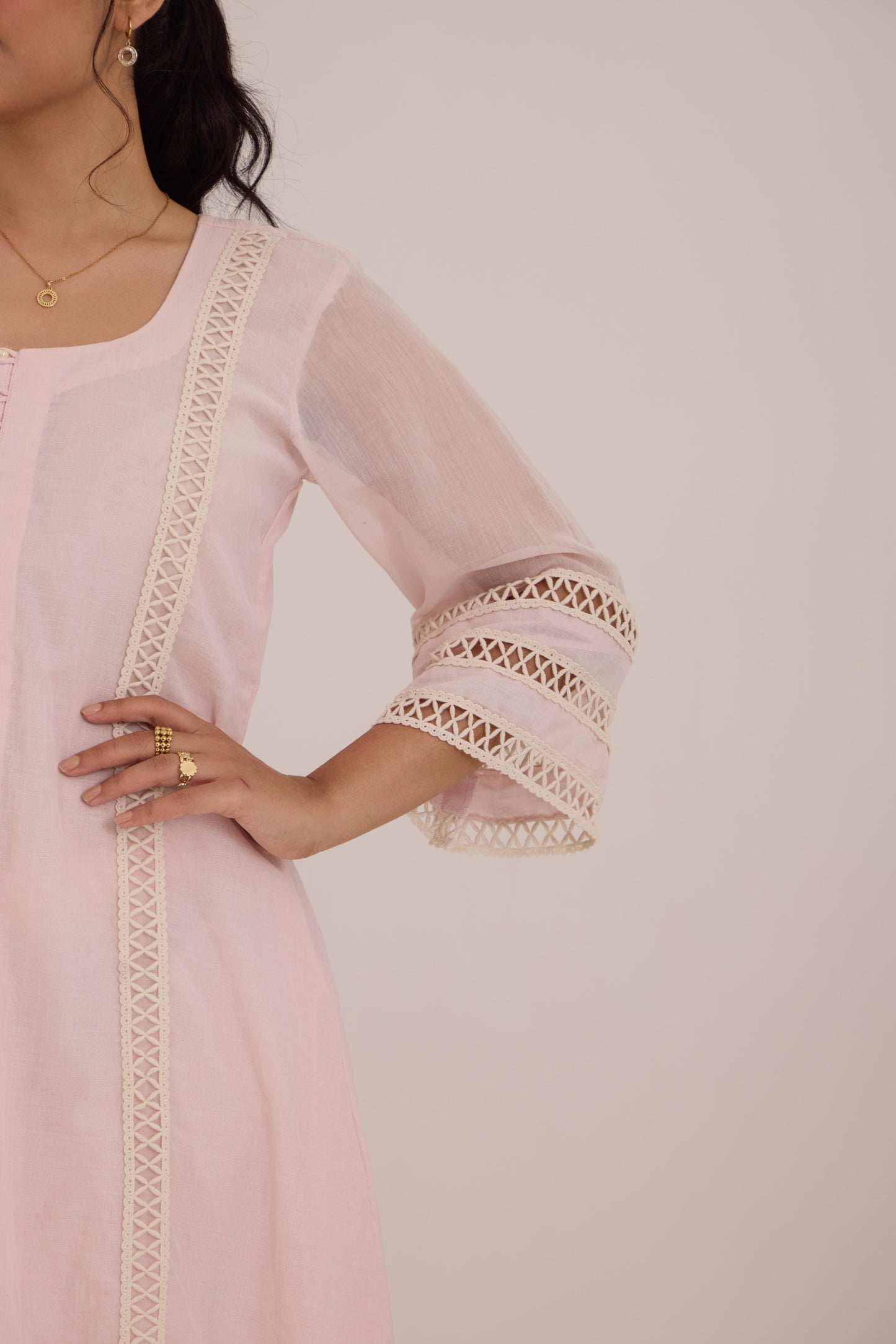 Tanira- Pink Suit set