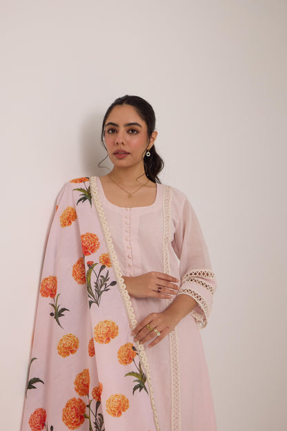 Tanira- Pink Suit set