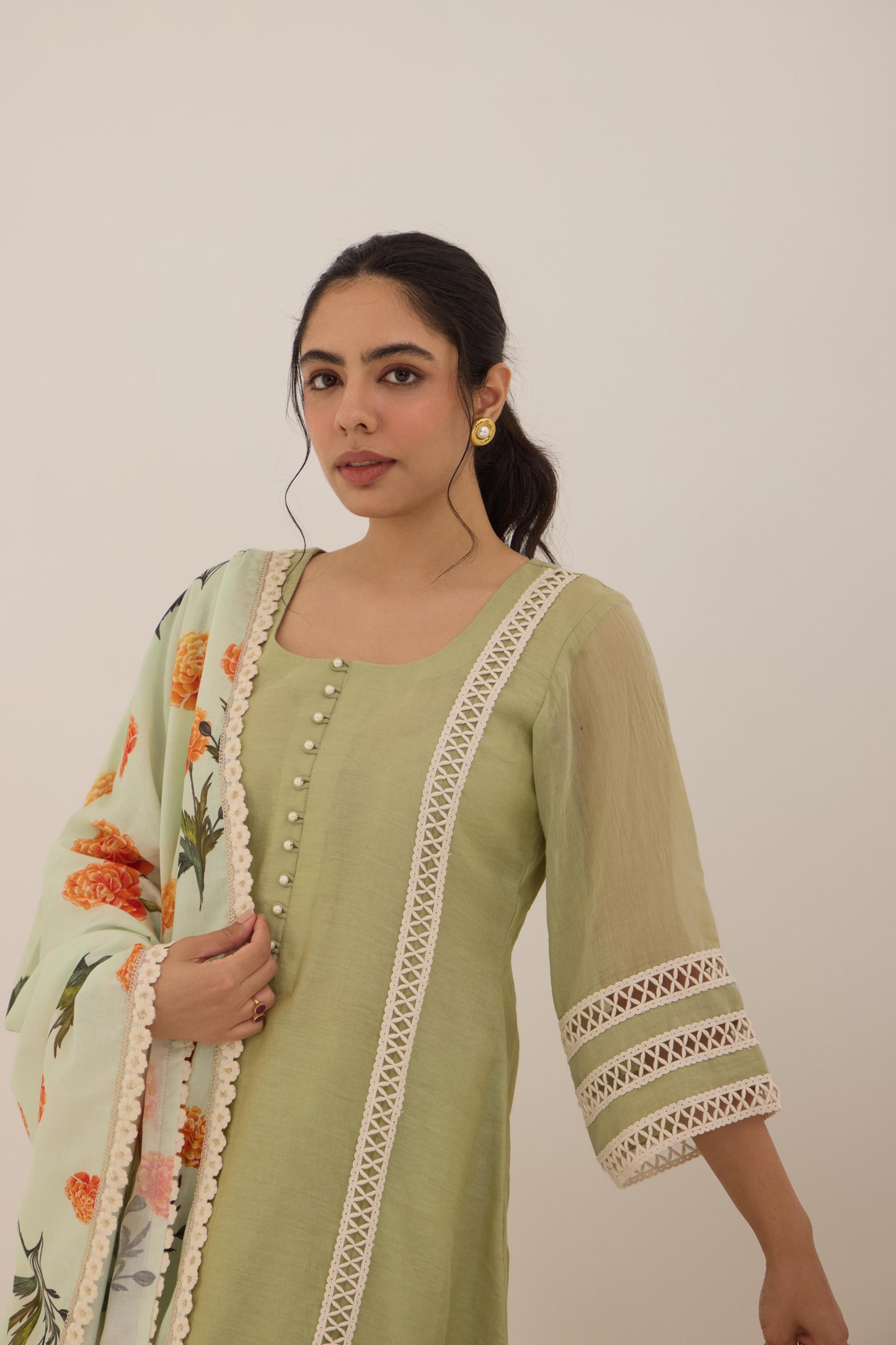 Nehal- Green Suit set