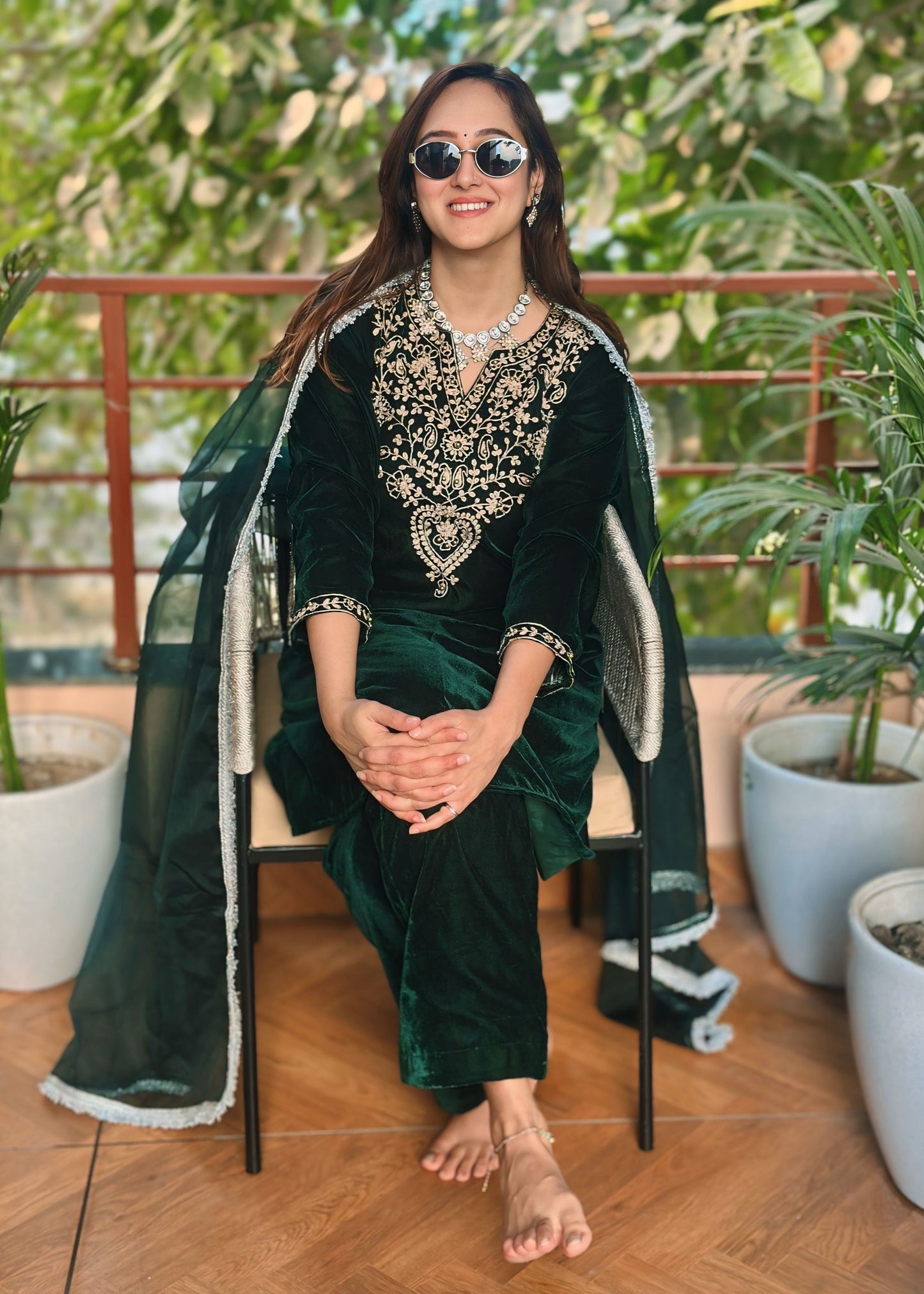 Tarah Velvet Suit Set