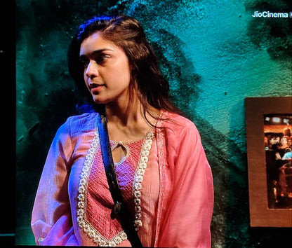 Eisha Singh in Nargis Pink Suit Set