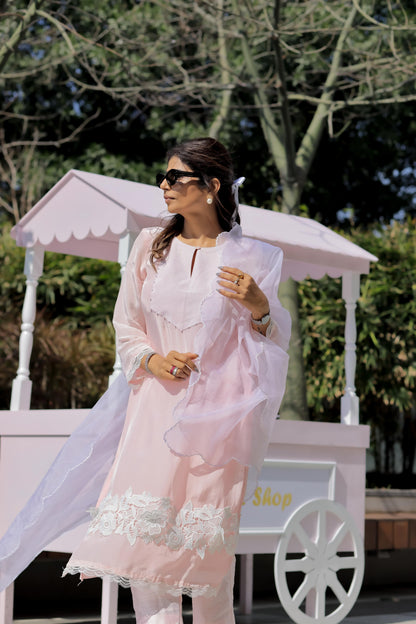 Rachna singh in Ananas - Pink Suit Set