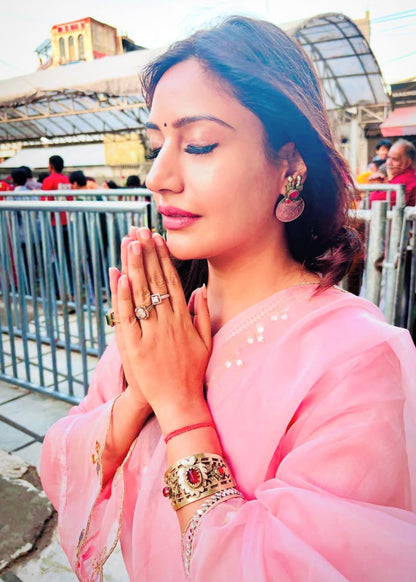 Surbhi Chandna in Noor -Pink Suit Set